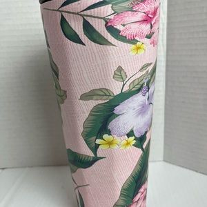 Corkcicle 24 oz tumbler hot/cold Luau pattern EUC